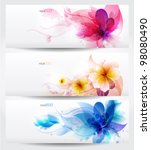 flower vector background... | Shutterstock .eps vector #98080490