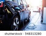 Charging Modern Electric Car On ...