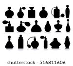 Vector Silhouette Of Perfume...