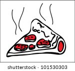 pizza | Shutterstock .eps vector #101530303