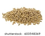Pelleted Compound Feed Isolated ...