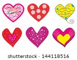 romantic background. collection ... | Shutterstock .eps vector #144118516