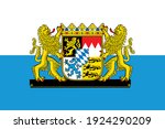 Great Coat Of Arms On Flag Of...
