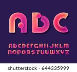 vibrant gradient glowing color... | Shutterstock .eps vector #644335999