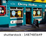 Small photo of 21 August 2019 The outside of Dicey Reilly's Pub in Bundoran Town in County Donegal Ireland