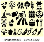 farming symbols icons | Shutterstock .eps vector #139156229
