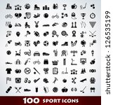 mega sport icon set | Shutterstock .eps vector #126535199