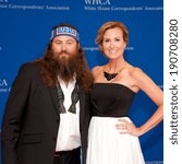 Small photo of WASHINGTON MAY 3 A¢A?A? Willie Robertson and wife Korrie arrive at the White House CorrespondentsA¢A?A? Association Dinner May 3, 2014 in Washington, DC