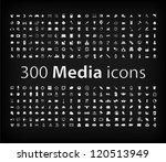 media icon set   vector  ... | Shutterstock .eps vector #120513949