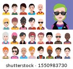 people avatars  vector women ... | Shutterstock .eps vector #1550983730
