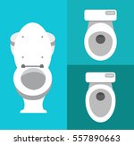toilet icons | Shutterstock .eps vector #557890663