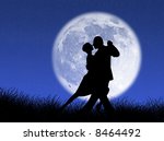 couple dancing a tango in the... | Shutterstock . vector #8464492