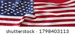 closeup of american flag | Shutterstock . vector #1798403113