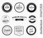 premium quality labels set | Shutterstock .eps vector #131671523