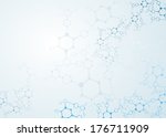 dna molecule structure... | Shutterstock .eps vector #176711909