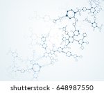 molecules concept of neurons... | Shutterstock .eps vector #648987550