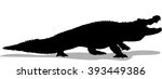 Alligator Vector Silhouette