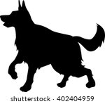 german sheepdog silhouette | Shutterstock .eps vector #402404959