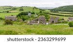 Small photo of Rock of Dunamase, a 9th century hilltop defensive fort, Ireland.