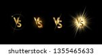 set of golden shining versus... | Shutterstock .eps vector #1355465633