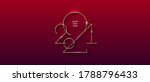 golden 2021 new year logo.... | Shutterstock .eps vector #1788796433