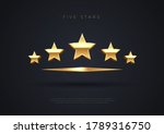five golden stars. top quality... | Shutterstock .eps vector #1789316750