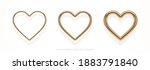 set of realistic 3d golden... | Shutterstock .eps vector #1883791840