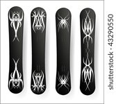 Vector Snowboard Set With...