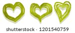 three watercolor sketch hearts... | Shutterstock . vector #1201540759