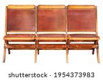 Row Of Three Vintage Wooden...