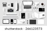 mock up set of corporate... | Shutterstock .eps vector #266123573