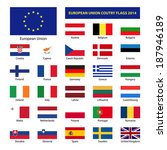 european union country flags... | Shutterstock .eps vector #187946189