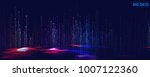 vector abstract 3d big data ... | Shutterstock .eps vector #1007122360