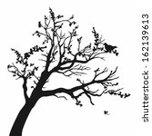 tree silhouettes. vector... | Shutterstock .eps vector #162139613