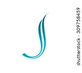 vector letter j logo icon... | Shutterstock .eps vector #309758459