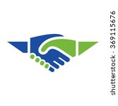 handshake logo | Shutterstock .eps vector #369115676