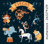 a set of circus characters.... | Shutterstock .eps vector #262379159
