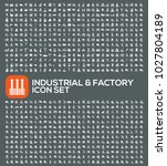 factory and industrial icon set ... | Shutterstock .eps vector #1027804189