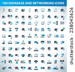 100 database server and... | Shutterstock .eps vector #238043626