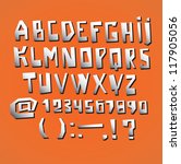 alphabet design modern style ... | Shutterstock .eps vector #117905056