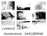 nine dirty distressed overlay... | Shutterstock .eps vector #1641280960