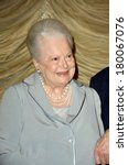 Small photo of Olivia de Havilland on stage for Screening of THE HEIRESS, Los Angeles County Museum of Art's Bing Theater, Los Angeles, CA, June 18, 2006