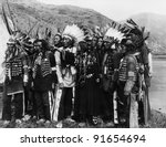 Group Of Native Americans In...