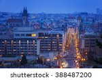 Parizska Street at Christmas time, Prague, Czech Republic