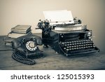 Vintage Phone  Old Typewriter ...