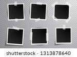 four blank instant photos... | Shutterstock .eps vector #1313878640