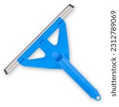 Plastic squeegee with blue...