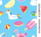Seamless Pattern With Summer...