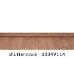 blank white wall on a parket... | Shutterstock . vector #33349114