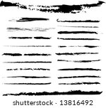 grunge brushes. check my... | Shutterstock .eps vector #13816492